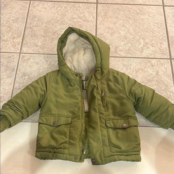 Cat & Jack Kids Green Hooded Jacket - Picture 2 of 2